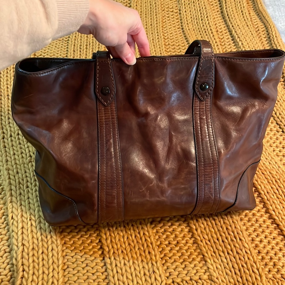 Frye dark leather purse